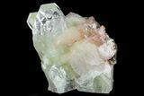 Zoned Apophyllite Crystals With Stilbite - India #72083-2